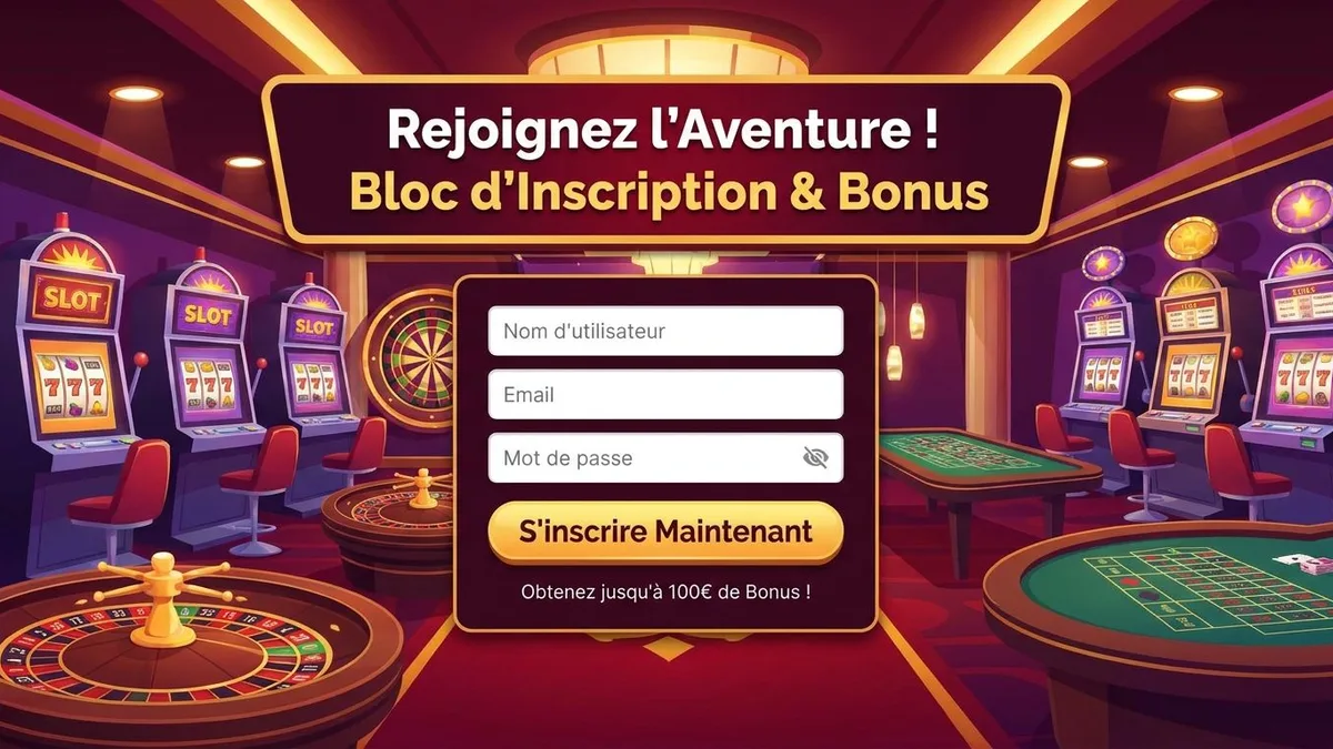 Inscription avec bonus